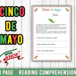 Cinco de mayo reading comprehension