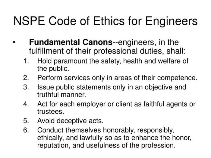 Canons of professional ethics and conduct