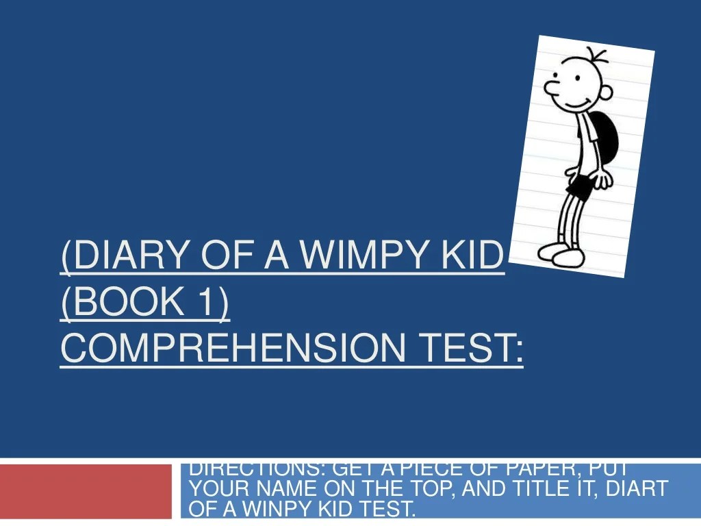 Diary of a wimpy kid no brainer ar test answers